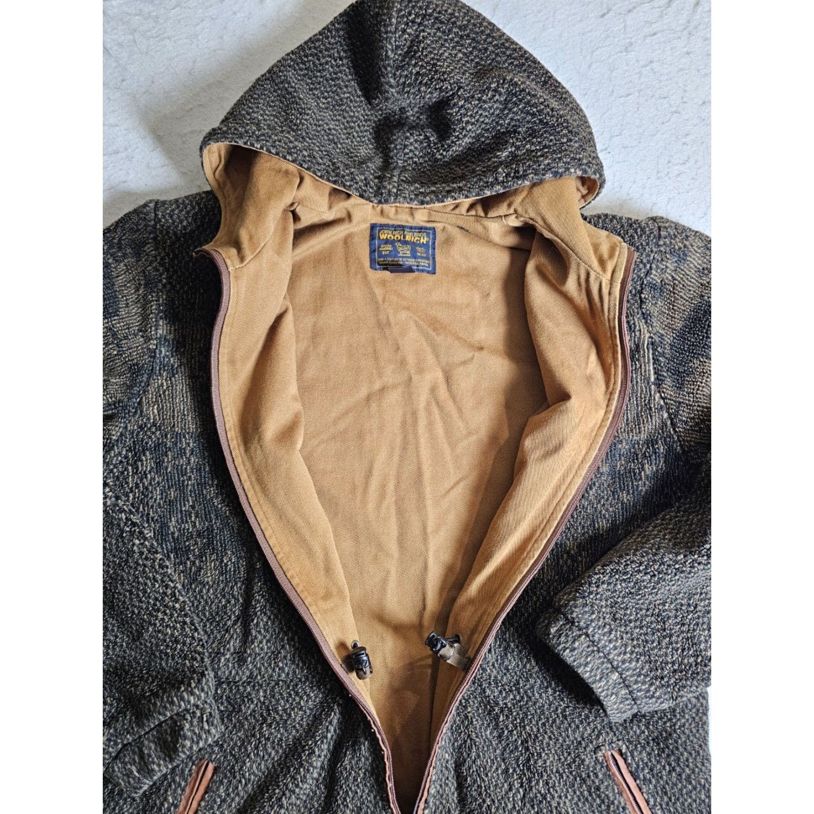 Vintage VINTAGE Woolrich Jacket Brown Fleece Hooded Full Zip Womens L Size L / US 10 / IT 46 - 7 Thumbnail