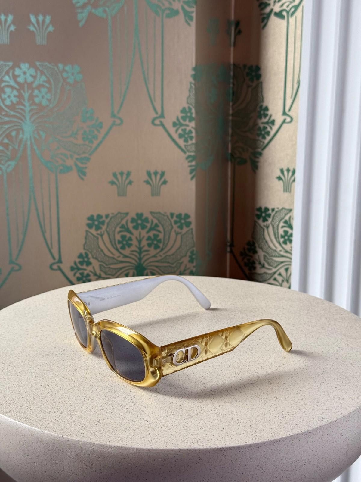 Dior Christian Dior CD 2006 Gold Canage Sunglasses Oval Womens Size ONE SIZE - 5 Thumbnail
