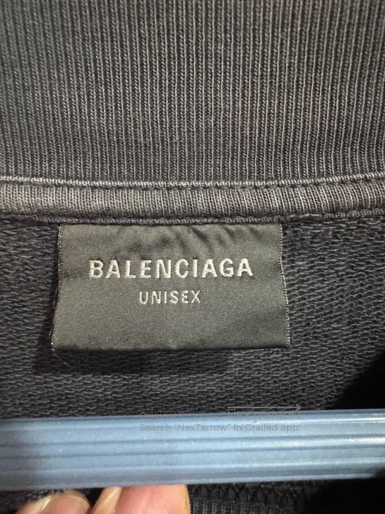 Balenciaga Balenciaga Logo Printed Round Neck Long Sleeve Sweatshirt Size US M / EU 48-50 / 2 - 3 Thumbnail