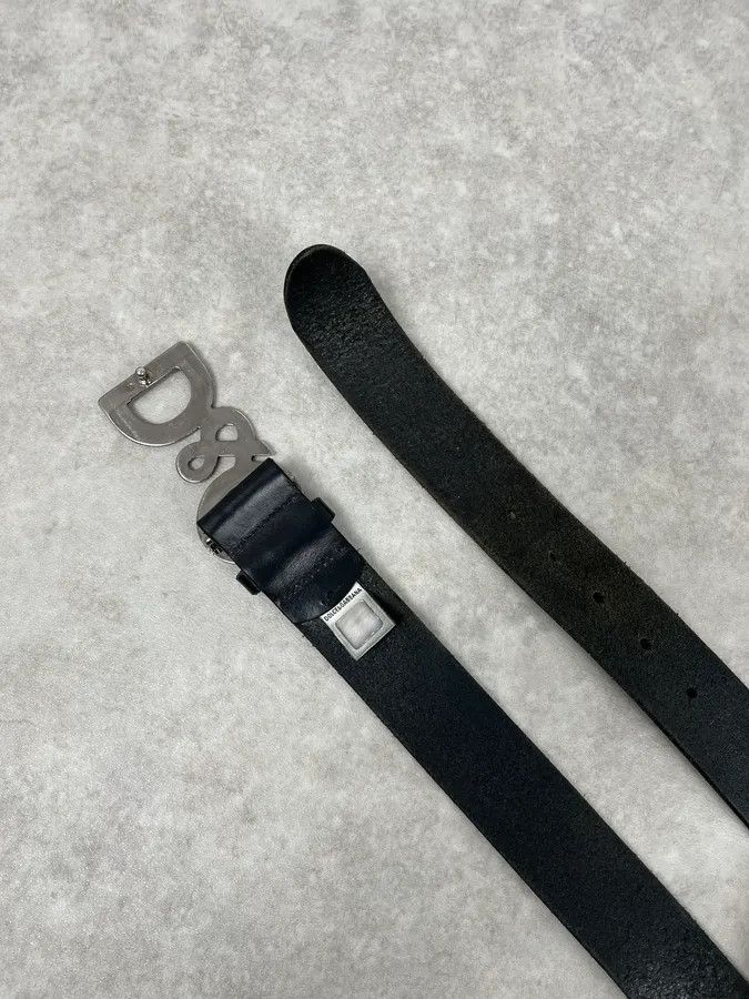 Dolce & Gabbana 2000s Dolce & Gabbana Black Leather Belt Size ONE SIZE - 4 Thumbnail
