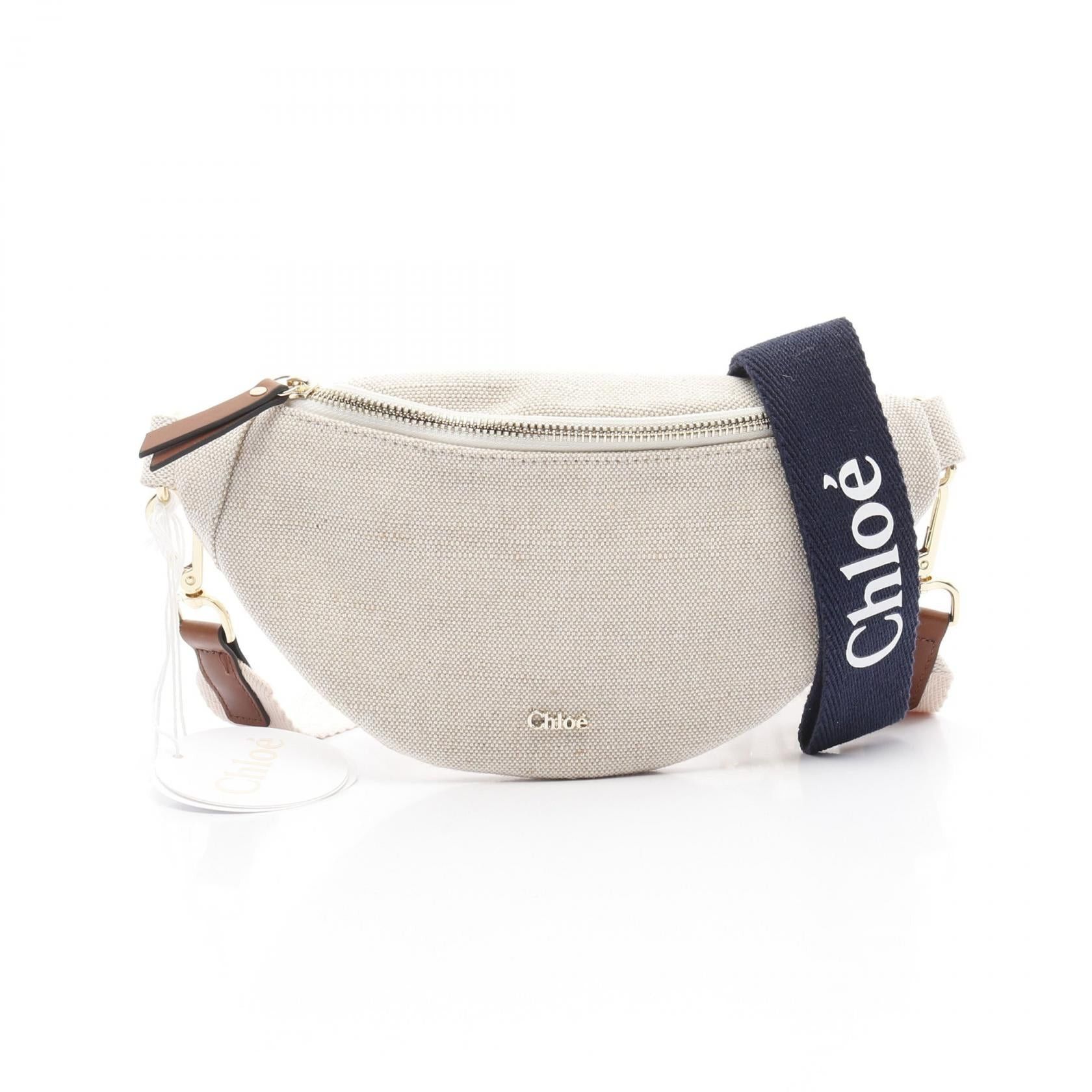 Chloe Chloe Fanny Pack Body Bag Canvas Beige Size ONE SIZE - 1 Thumbnail