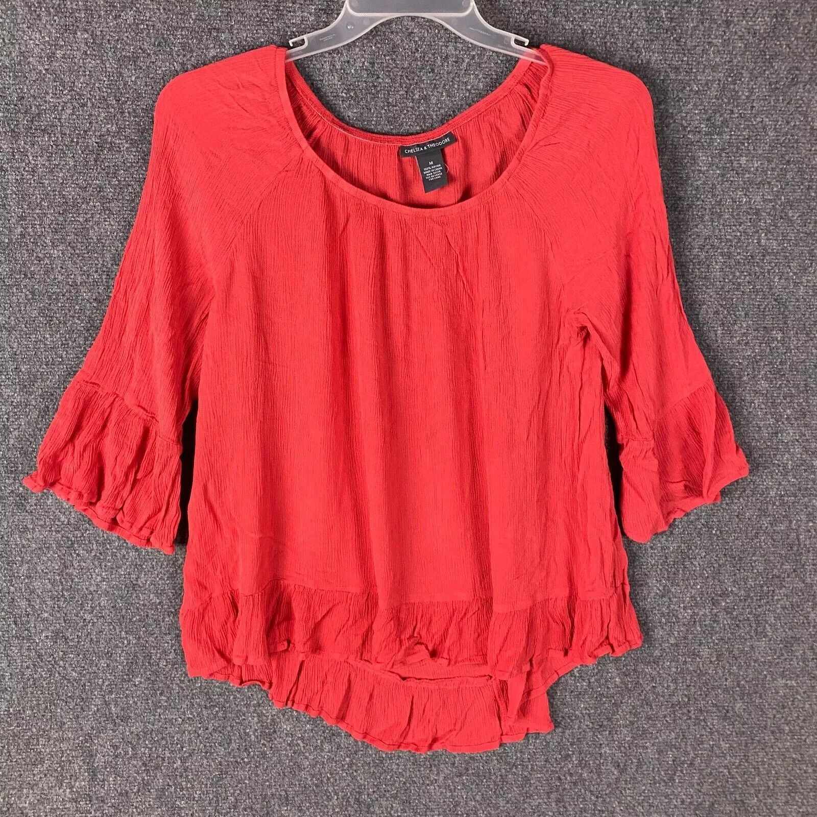 Other Chelsea & Theodore Blouse Women's Medium 100% Rayon Adults M Size M / US 6-8 / IT 42-44 - 1 Thumbnail