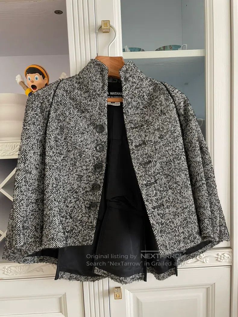 Junya Watanabe Junya Watanabe Cape Wool Coat Size XS / US 0-2 / IT 36-38 - 2 Thumbnail