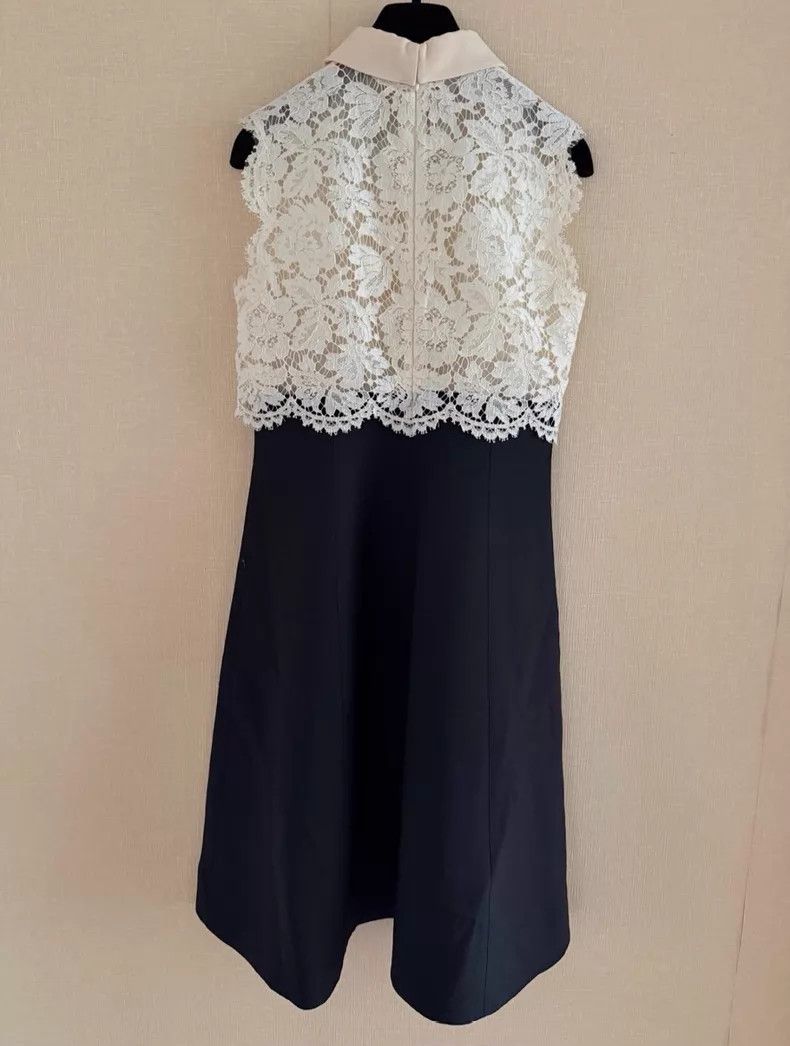 Other Valentino Black and white color-blocked lace dress Size XS / US 0-2 / IT 36-38 - 3 Thumbnail
