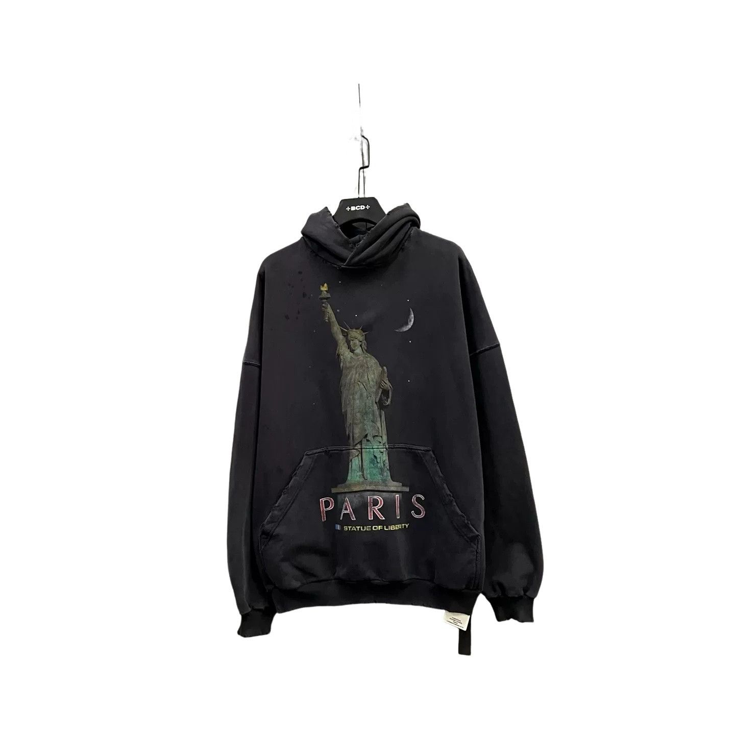 Balenciaga Balenciaga Statue of Liberty Print Hoodie Size 2 Size US M / EU 48-50 / 2 - 1 Thumbnail