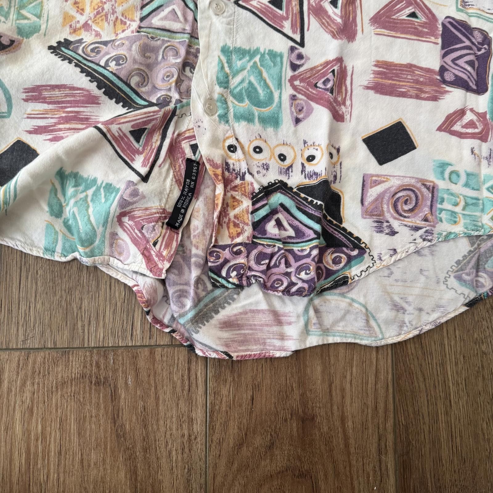 Other Vintage 90s Abstract Geometric Art Button Up Size US L / EU 52-54 / 3 - 9 Thumbnail