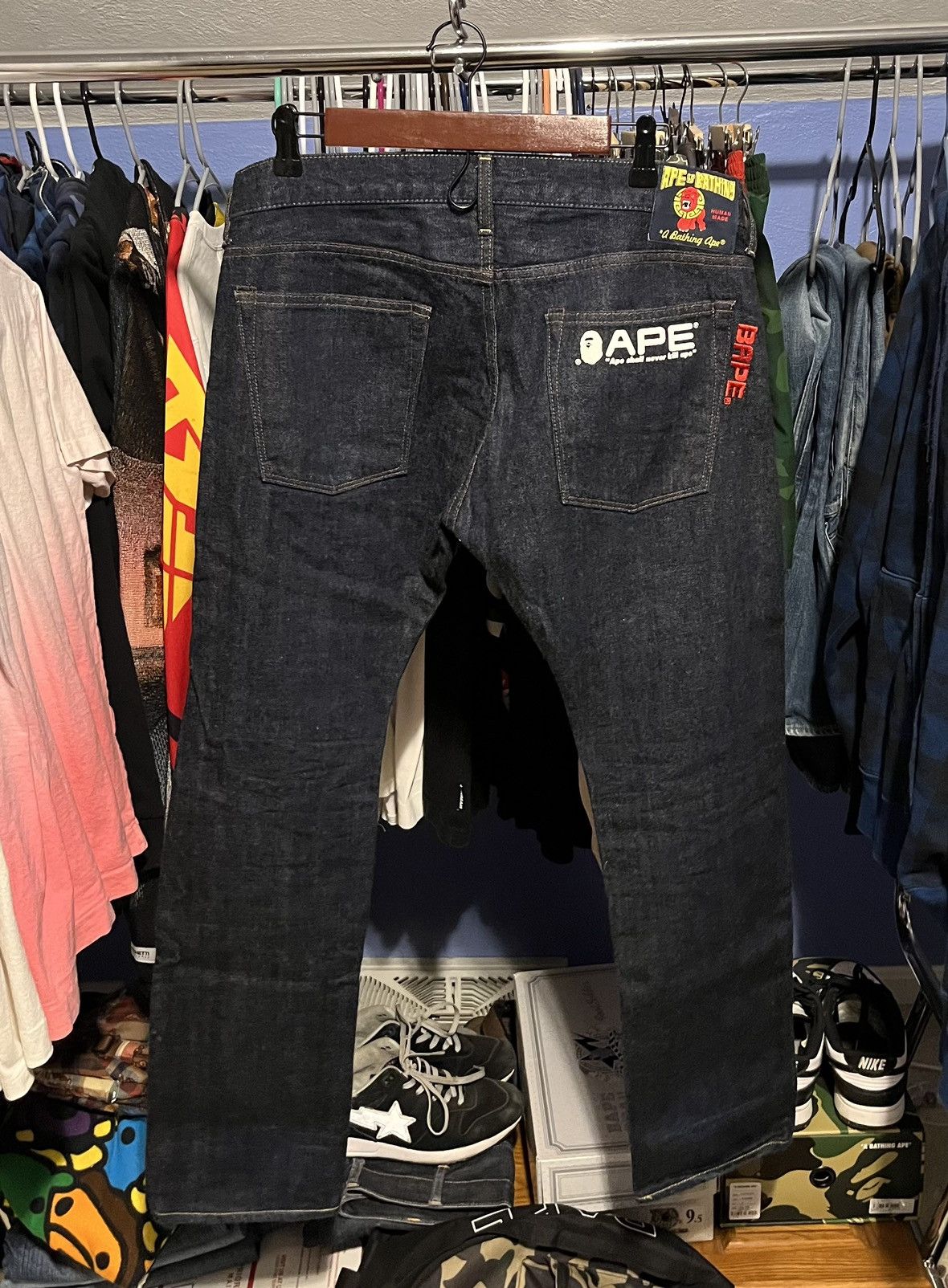 image of Bape Jeans in Camo, Men's (Size 33)