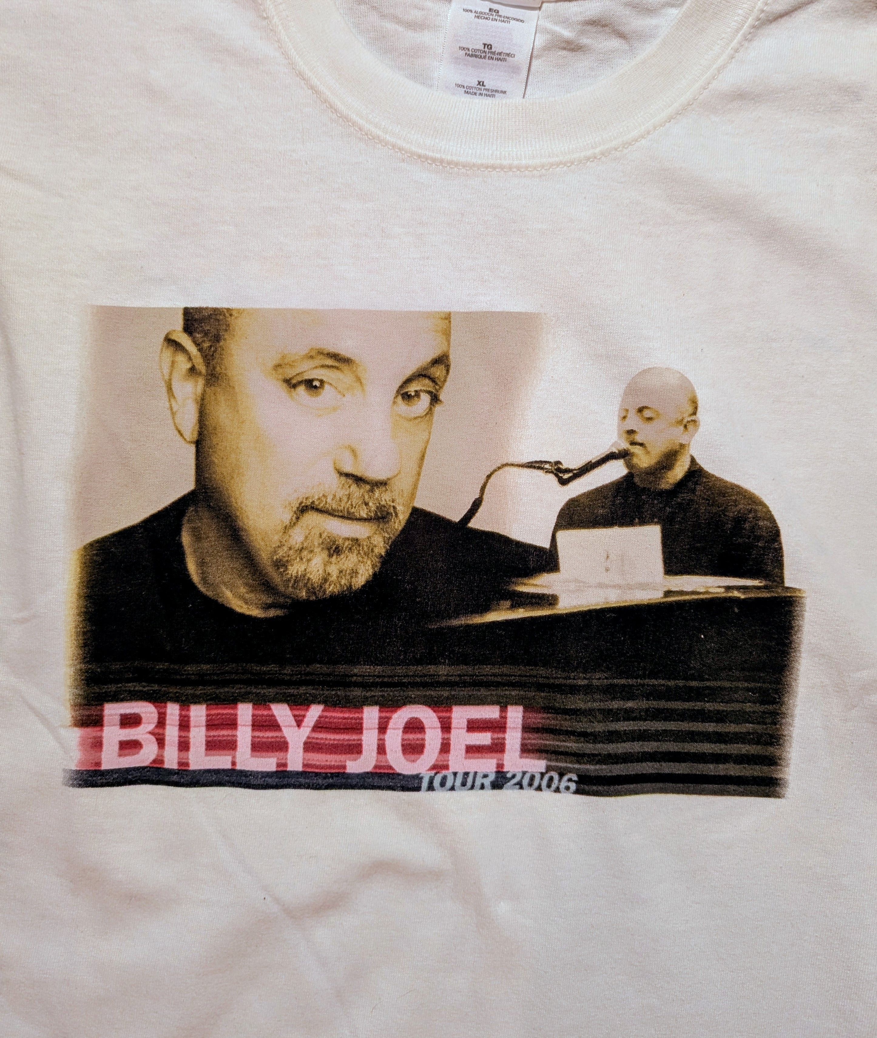 Gildan Brand New Billie Joel 2006 Tour Tee Shirt (XL) Size US XL / EU 56 / 4 - 2 Thumbnail
