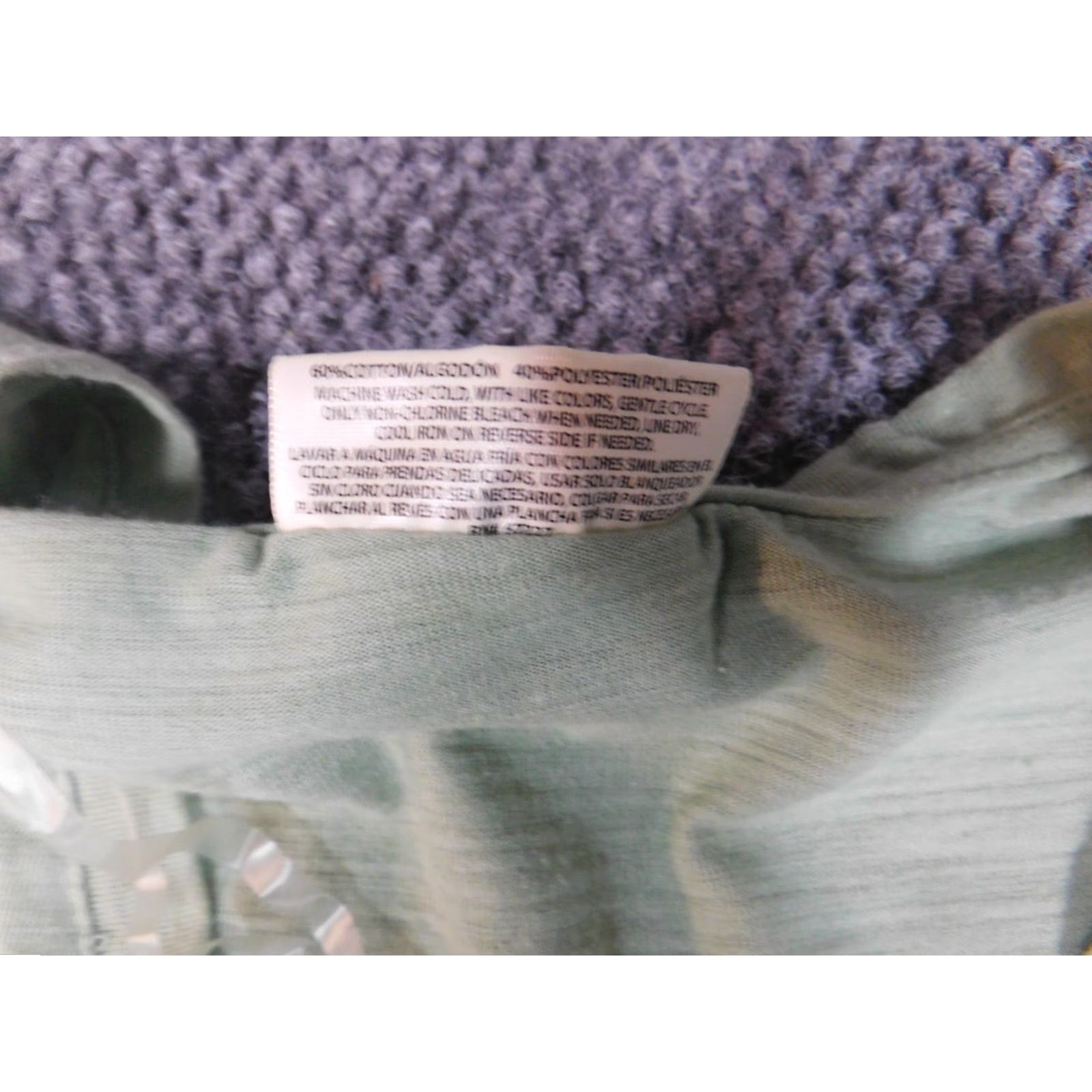Vintage Bobbie Brooks Blouse Green Crew Neck Short Sleeve Pullover Medium Women’s Regular Stretch Basic Casual Size M / US 6-8 / IT 42-44 - 7 Thumbnail