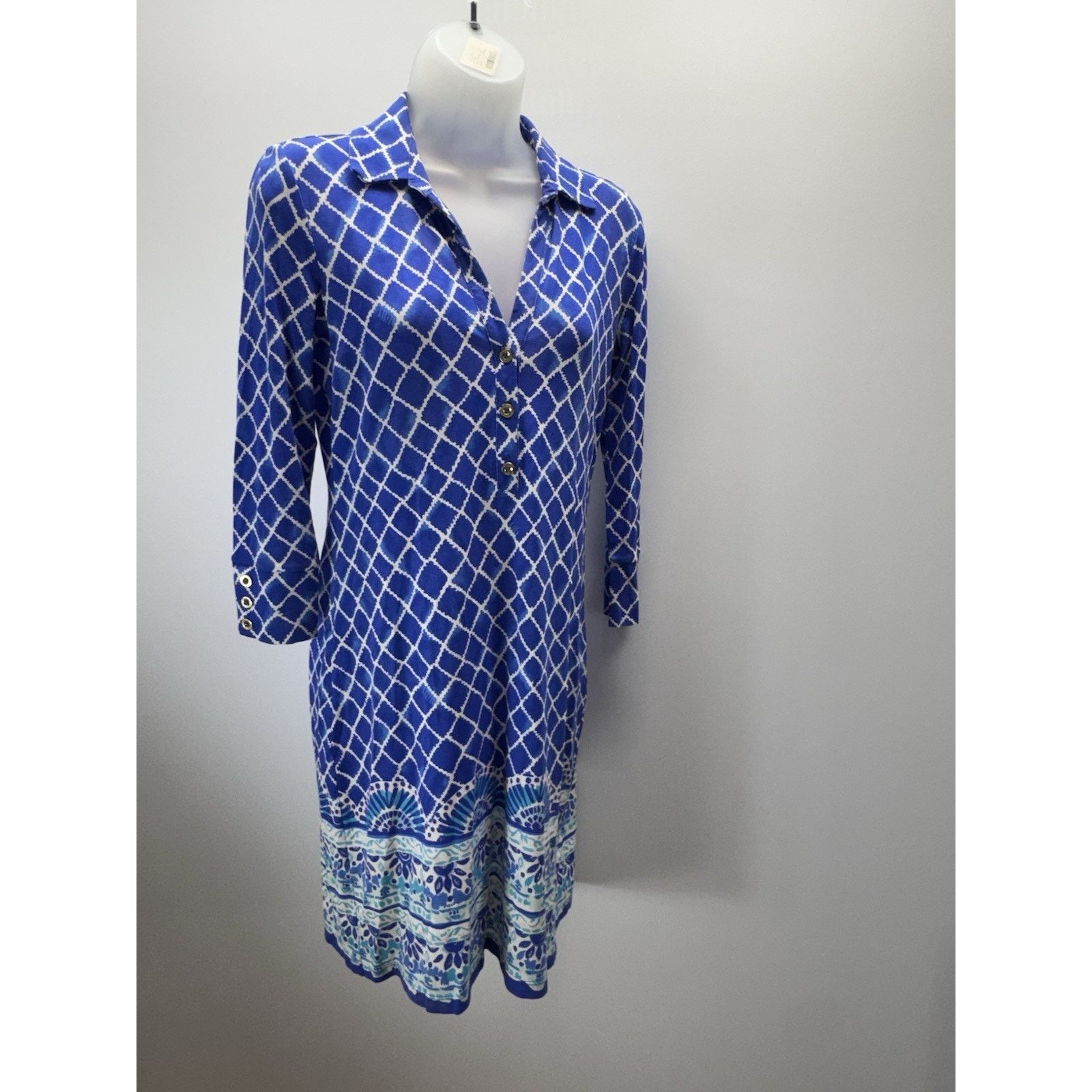 Lilly Pulitzer Lilly Pulitzer UPF 50+ Ansley Polo Dress Blue XS Size XS / US 0-2 / IT 36-38 - 2 Thumbnail