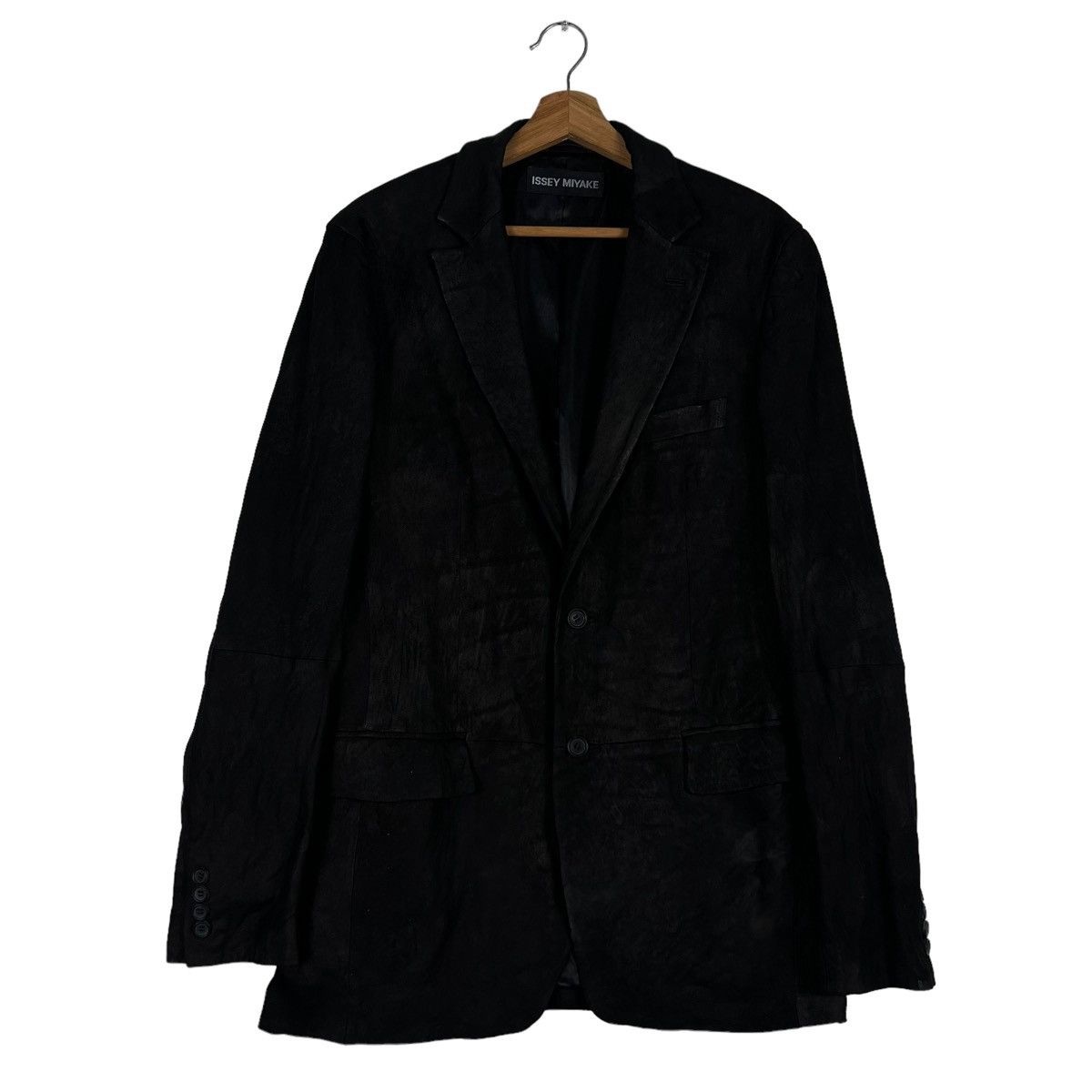 Issey Miyake 🔥VTG ISSEY MIYAKE SHEEPSKIN LEATHER JACKET DOUBLE BREAST Size US M / EU 48-50 / 2 - 4 Thumbnail