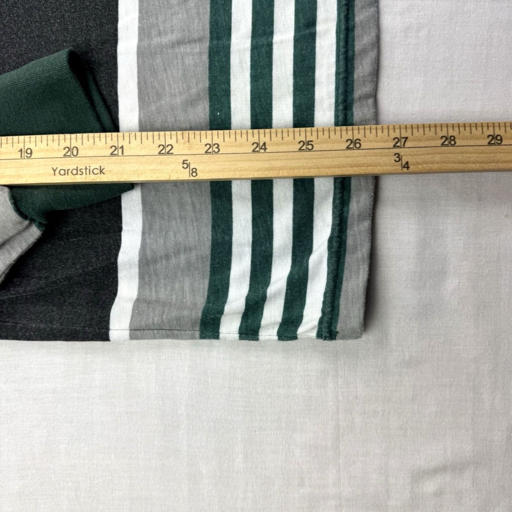 Vintage VINTAGE Highland Outfitters Henley Long Sleeve Shirt Adult L Striped Green 90s Outdoor Mens Size US L / EU 52-54 / 3 - 6 Thumbnail