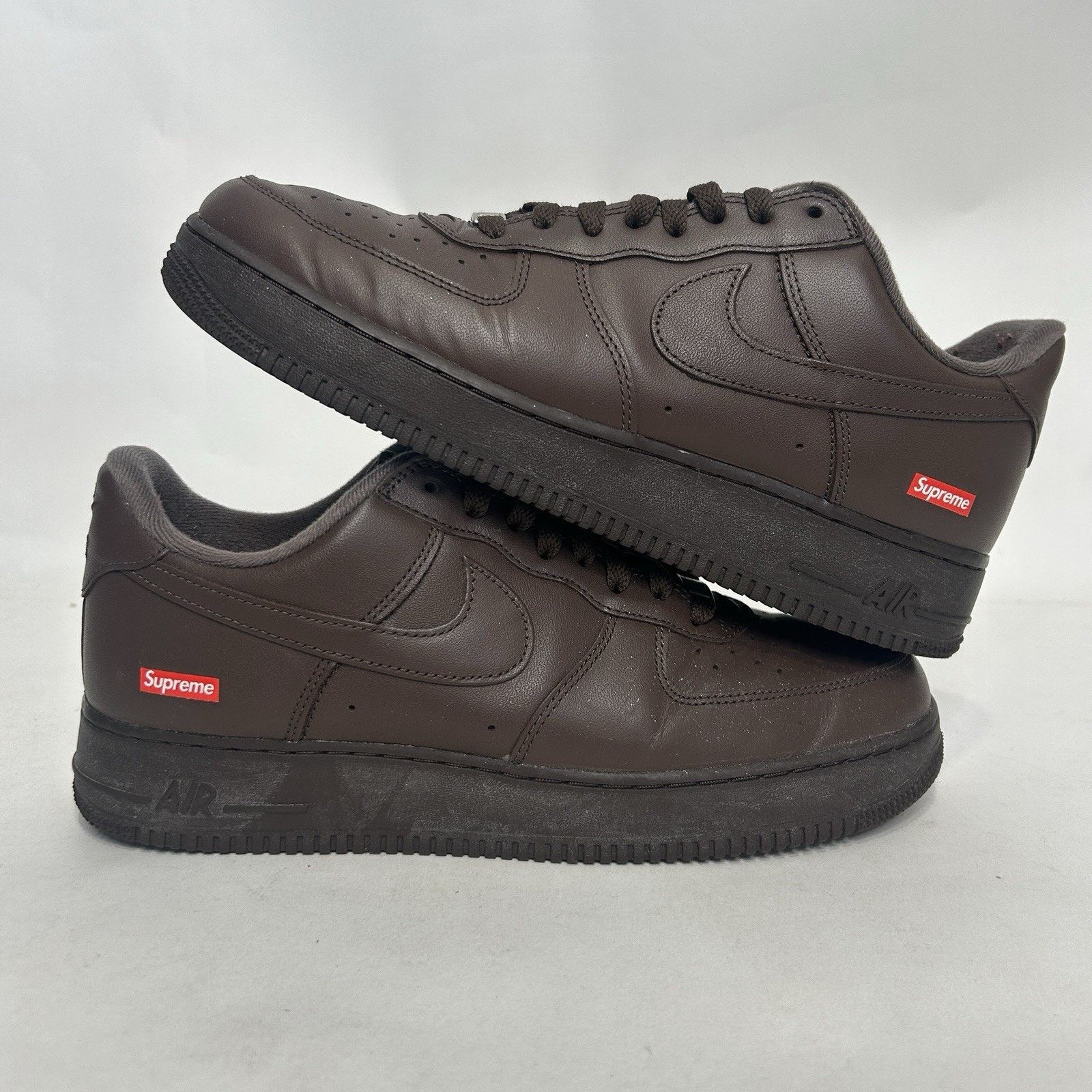 Nike Nike Air Force 1 Low x Supreme “Baroque Brown” 2023 Size US 10 / EU 43 - 1 Thumbnail