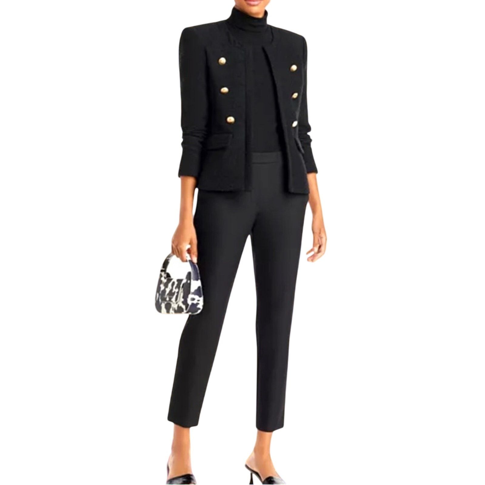 Theory Theory Black Cropped Pants | Size 2 Size 26" / US 2 / IT 38 - 5 Thumbnail