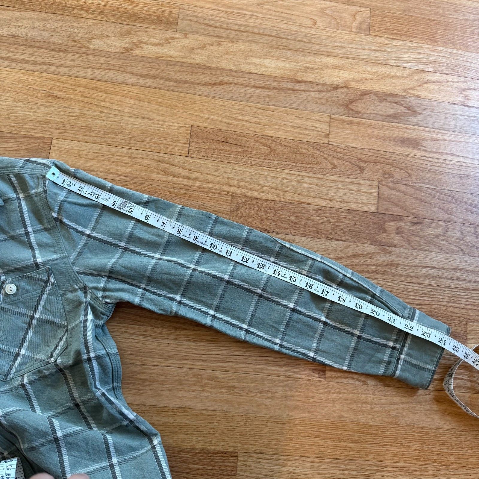RRL Ralph Lauren Double RL Plaid Cotton-Linen Twill Workshirt Size US S / EU 44-46 / 1 - 4 Thumbnail