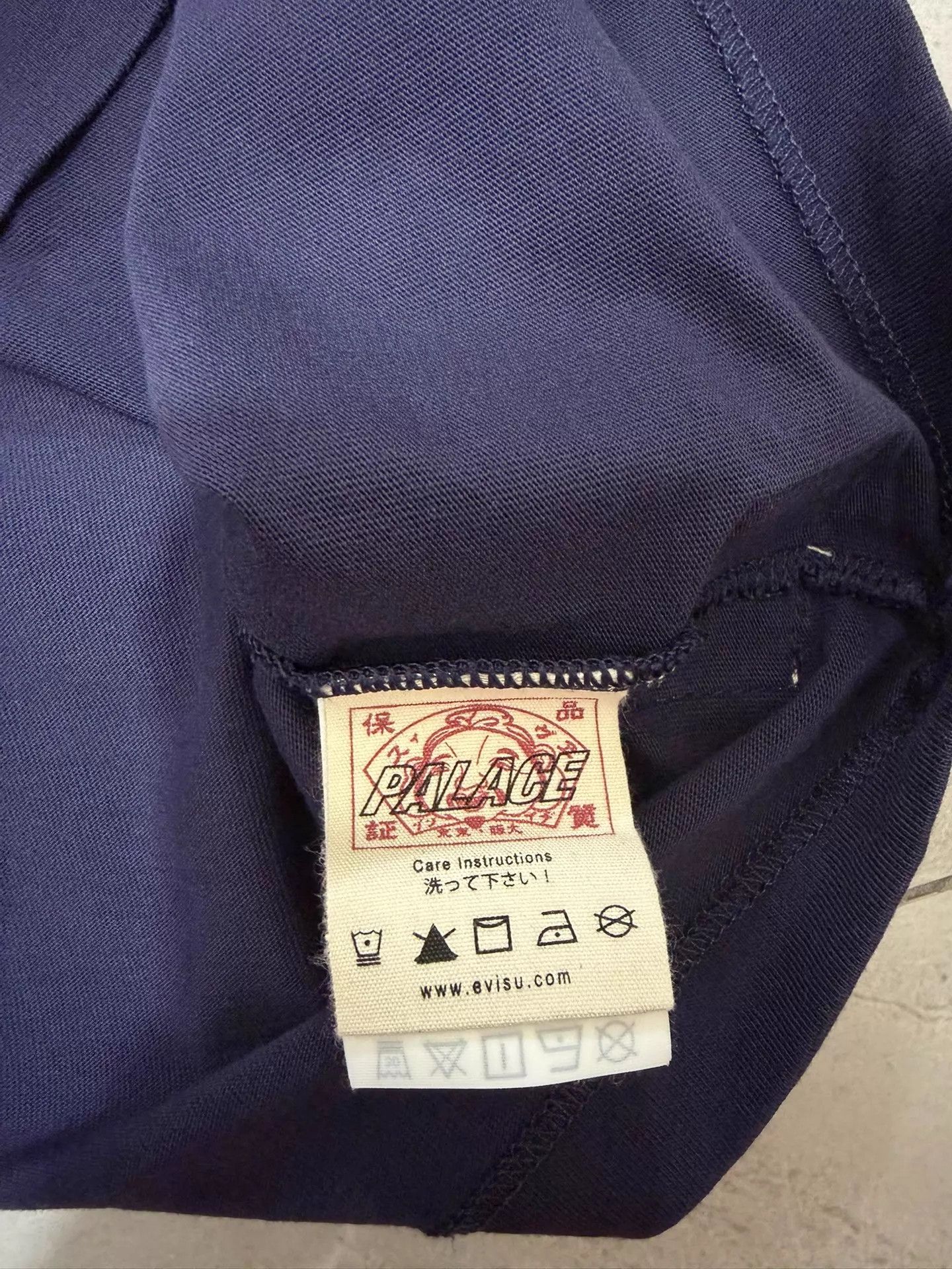 Palace PALACE × EVISU SS26 Street Pocket Short Sleeve Tee Navy M Size US M / EU 48-50 / 2 - 3 Thumbnail