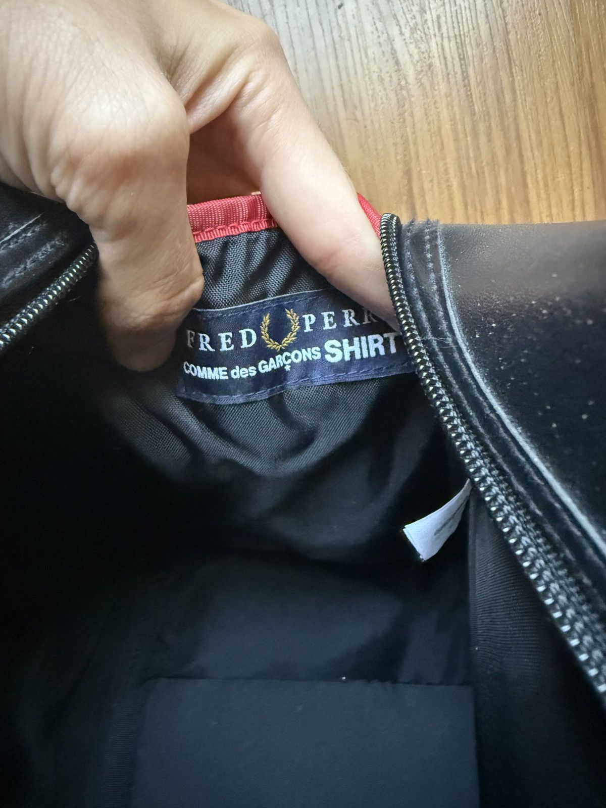 Comme des Garcons Homme Plus × Comme des Garcons SHIRT × Fred Perry 💼Fred Perry CDG Collaboration Duffle Bag Size ONE SIZE - 4 Thumbnail
