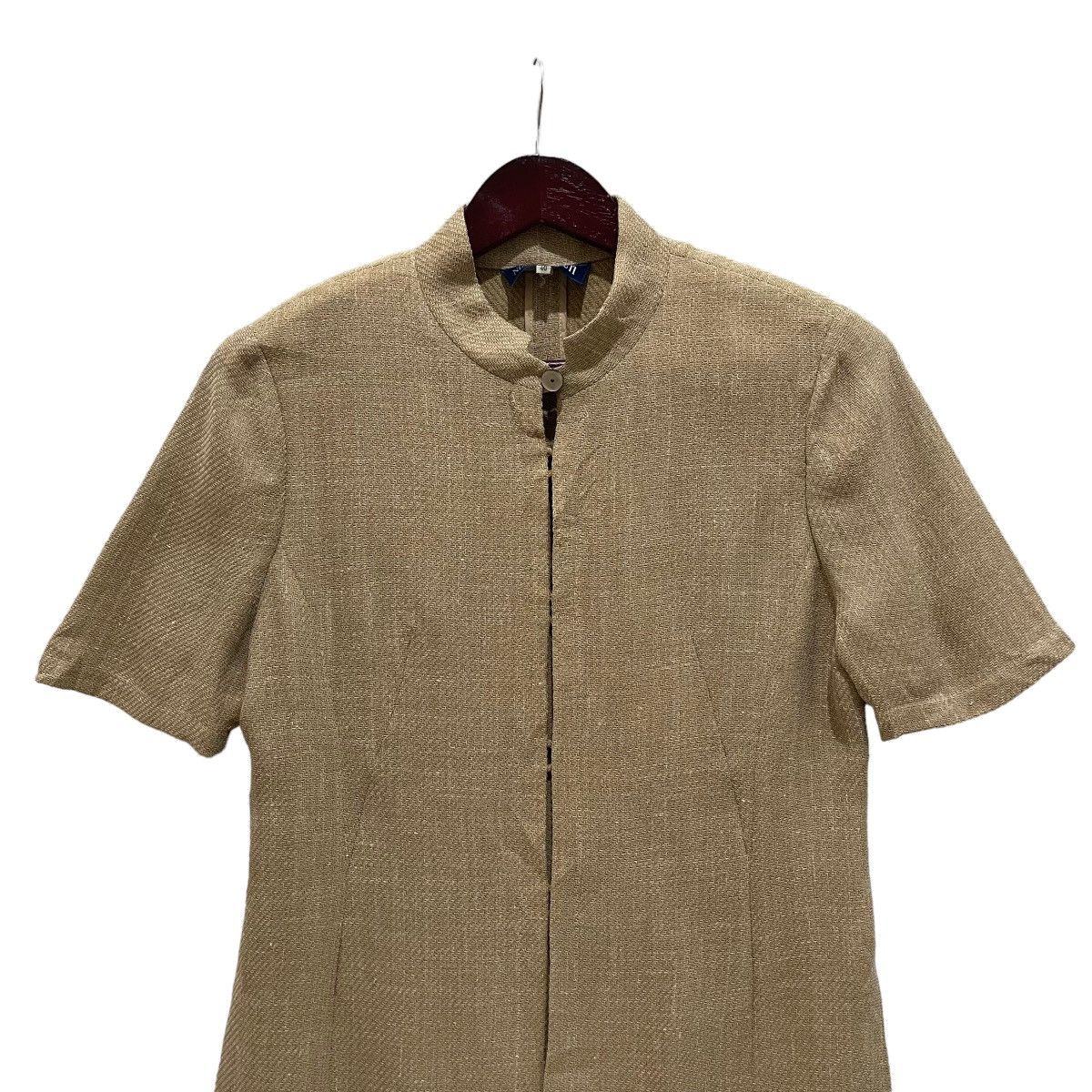 Cerruti 1881 × Vintage Vintage Nino Cerruti Made in Japan Linen Short Sleeve Shirt Size US M / EU 48-50 / 2 - 2 Thumbnail