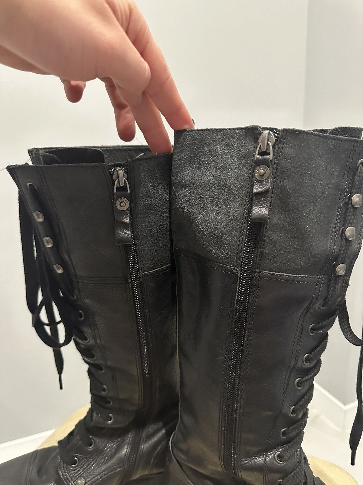 A.S.98 A.S.98 Type Avant Garde Leather High Boots Gothic Punk Size US 8 / IT 38 - 11 Thumbnail
