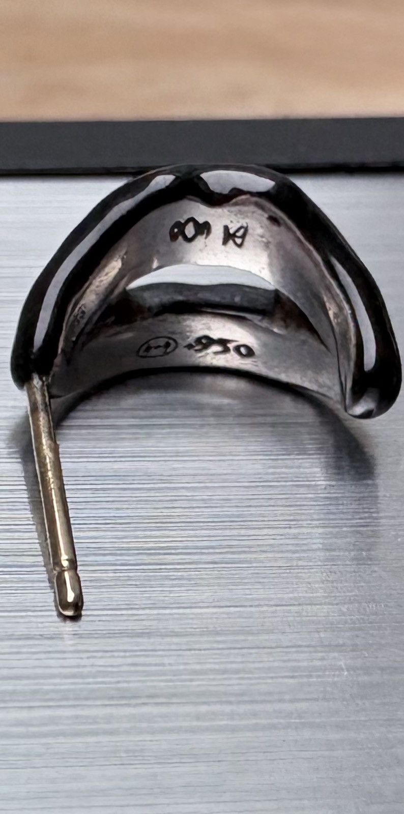 Yohji Yamamoto Yohji Yamamoto Gothic Black Vampire .950 Piercing/Earring Size ONE SIZE - 6 Thumbnail