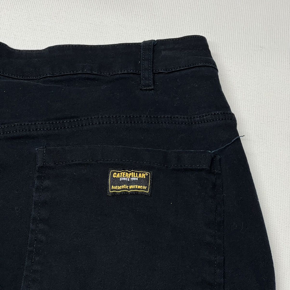 Caterpillar Cat Caterpillar Pants Black Carpenter Double Knee Workwear Size US 36 / EU 52 - 15 Thumbnail