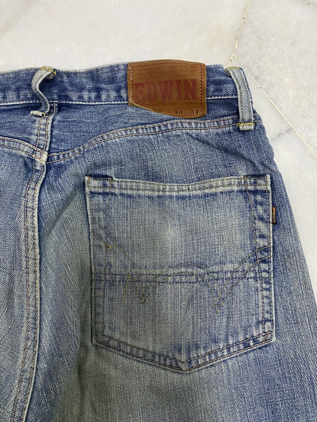 Edwin Size 29x32 Vintage Edwin 505 Selvedge Denim Jeans Size US 29 - 16 Thumbnail