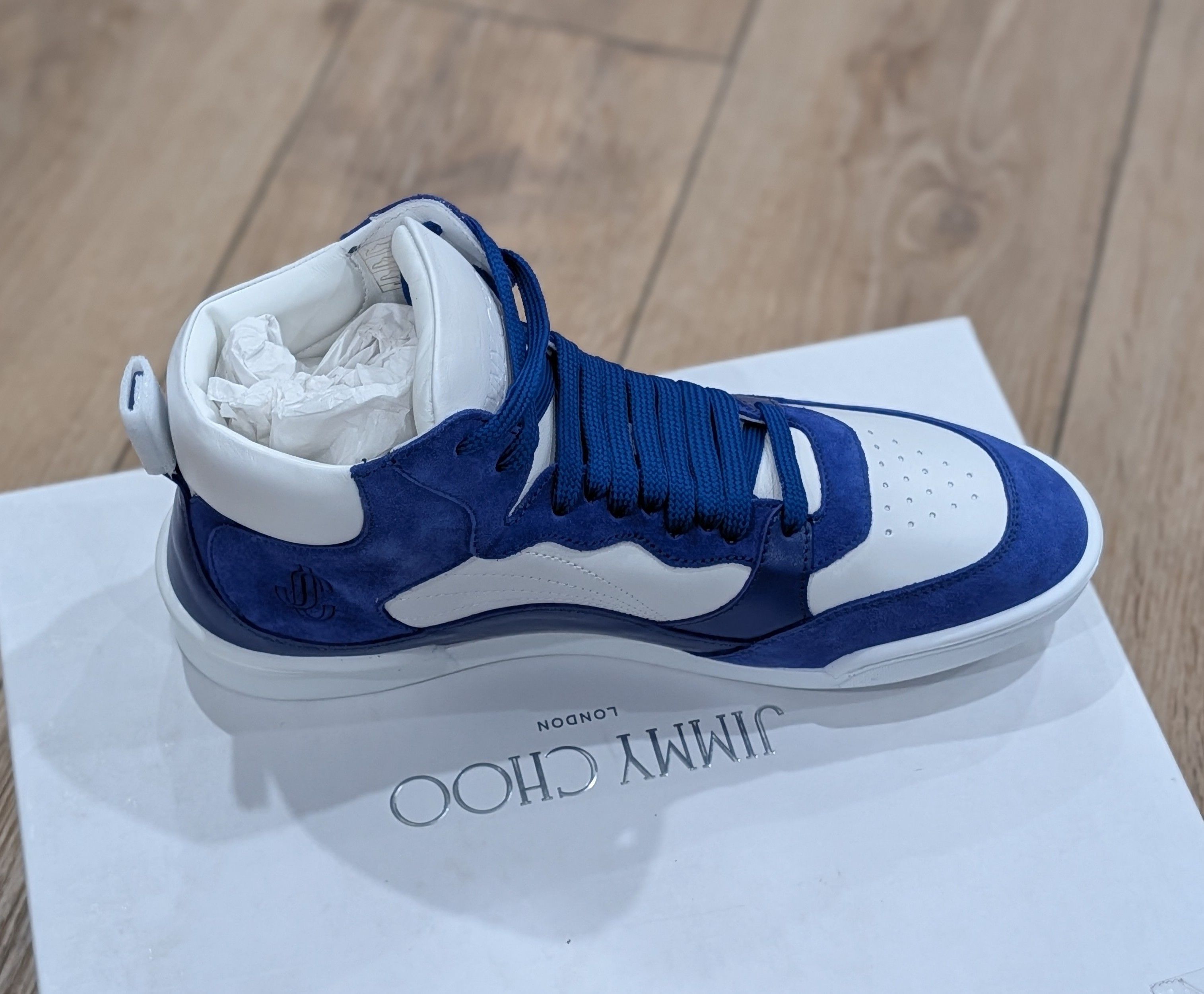Jimmy Choo Jimmy Choo "Rob" Colorblock Leather Sneakers 41.5 US 8.5 Size US 8.5 / EU 41-42 - 7 Thumbnail
