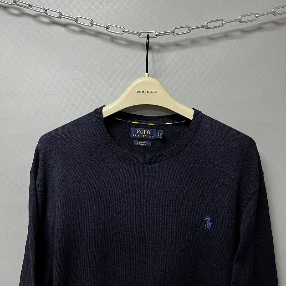 Polo Ralph Lauren Polo Ralph Lauren Sweater Navy Men’s Pima Cotton Size US XL / EU 56 / 4 - 3 Thumbnail