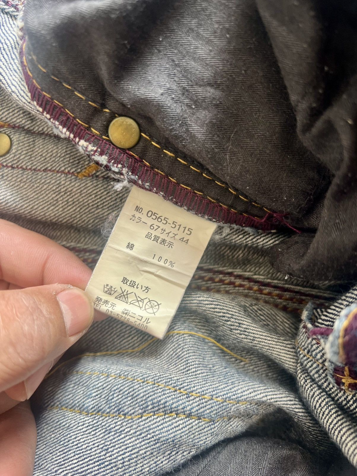 HIDEAWAYS Vintage Nicole Club For Men Indigo Punk Style Jeans Size US 32 / EU 48 - 9 Thumbnail