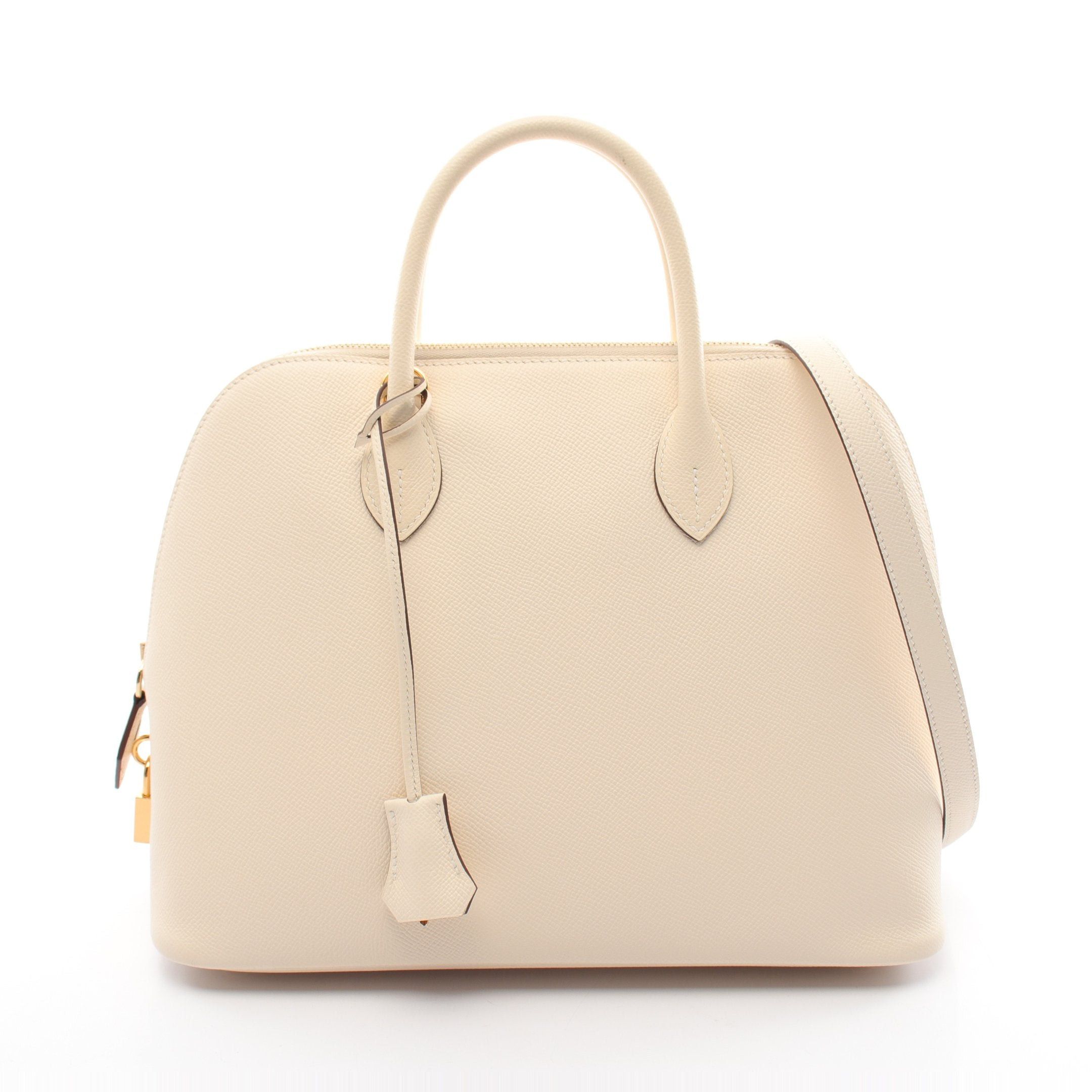 Hermes Hermes Bolide 1923 30 Nata Handbag Veau Epsom Ivory Gold Hardware U Stamp Size ONE SIZE - 1 Thumbnail