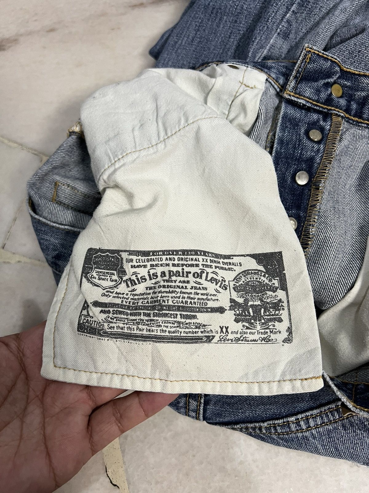 If Six Was Nine × Levi's 💥Baggy💥Vintage Levis 501 Distressed Jeans Size US 33 - 12 Thumbnail