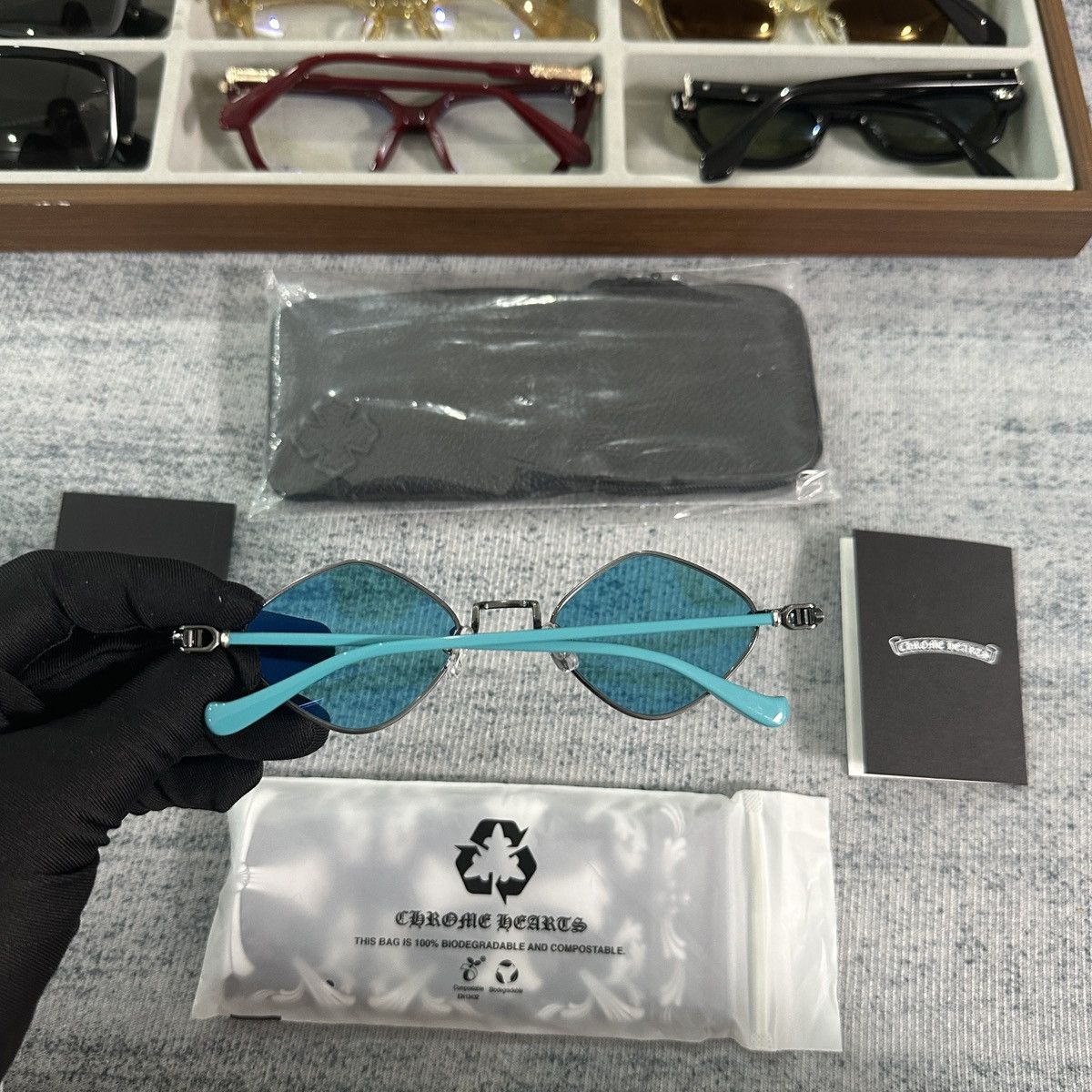Chrome Hearts CHROME HEARTS DIAMOND DOG SUNGLASSES Size ONE SIZE - 4 Thumbnail