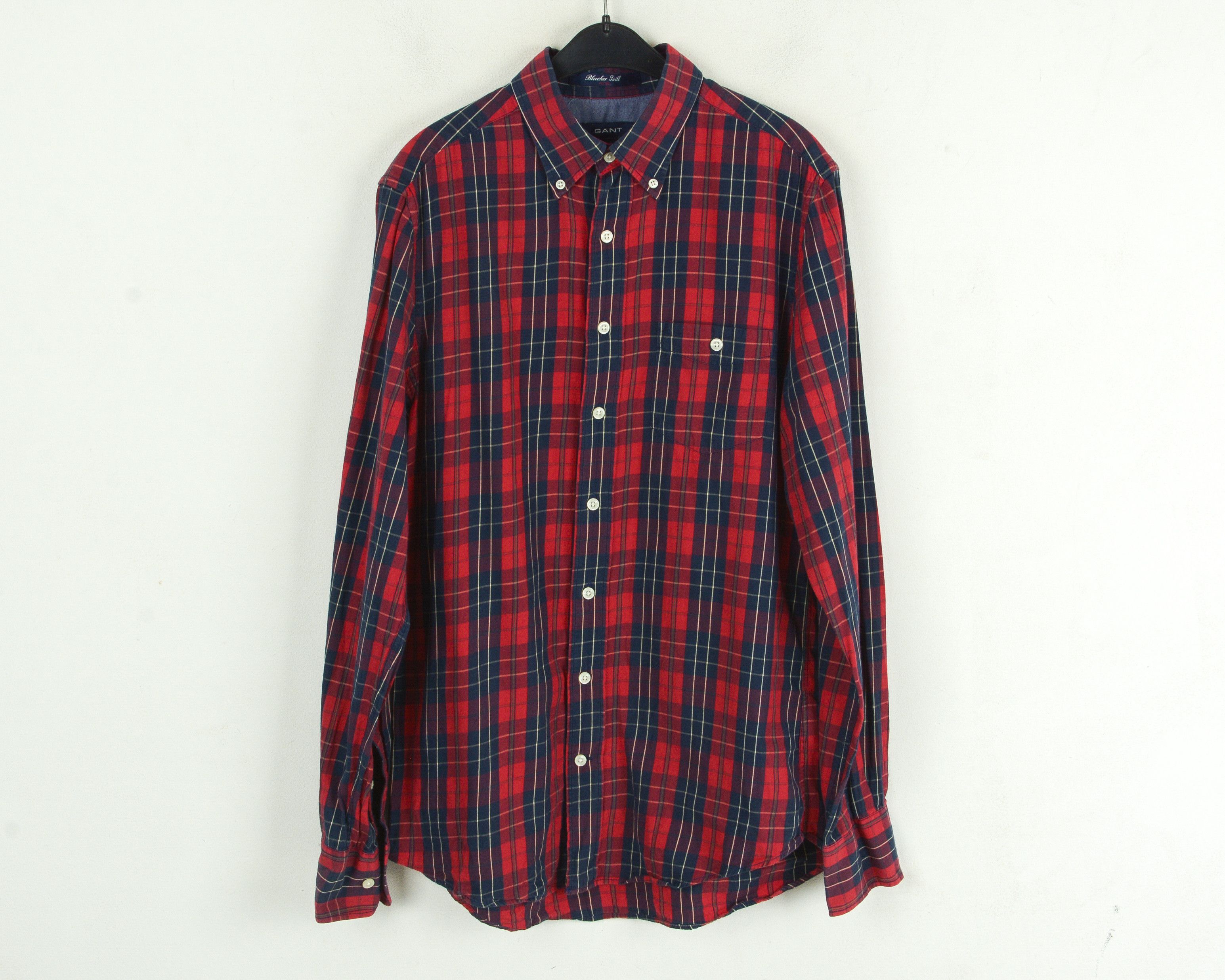 Gant GANT Fitted Shirt Check Formal Cotton Casual Long Sleeve Size US M / EU 48-50 / 2 - 1 Thumbnail