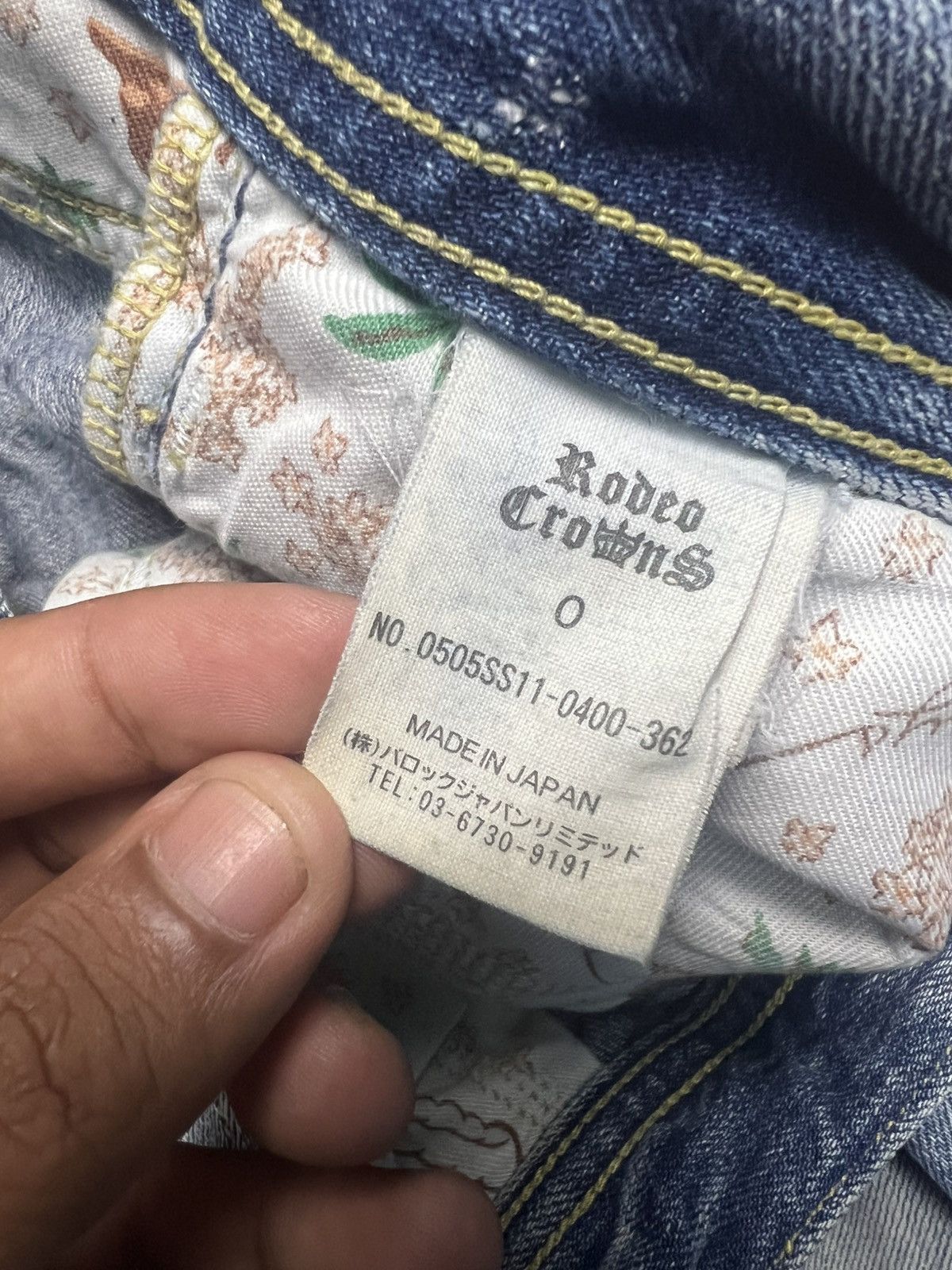 Japanese Brand Rodeo Crowns Japan Premium Distressed Denim Jeans (43) Size US 30 / EU 46 - 11 Thumbnail