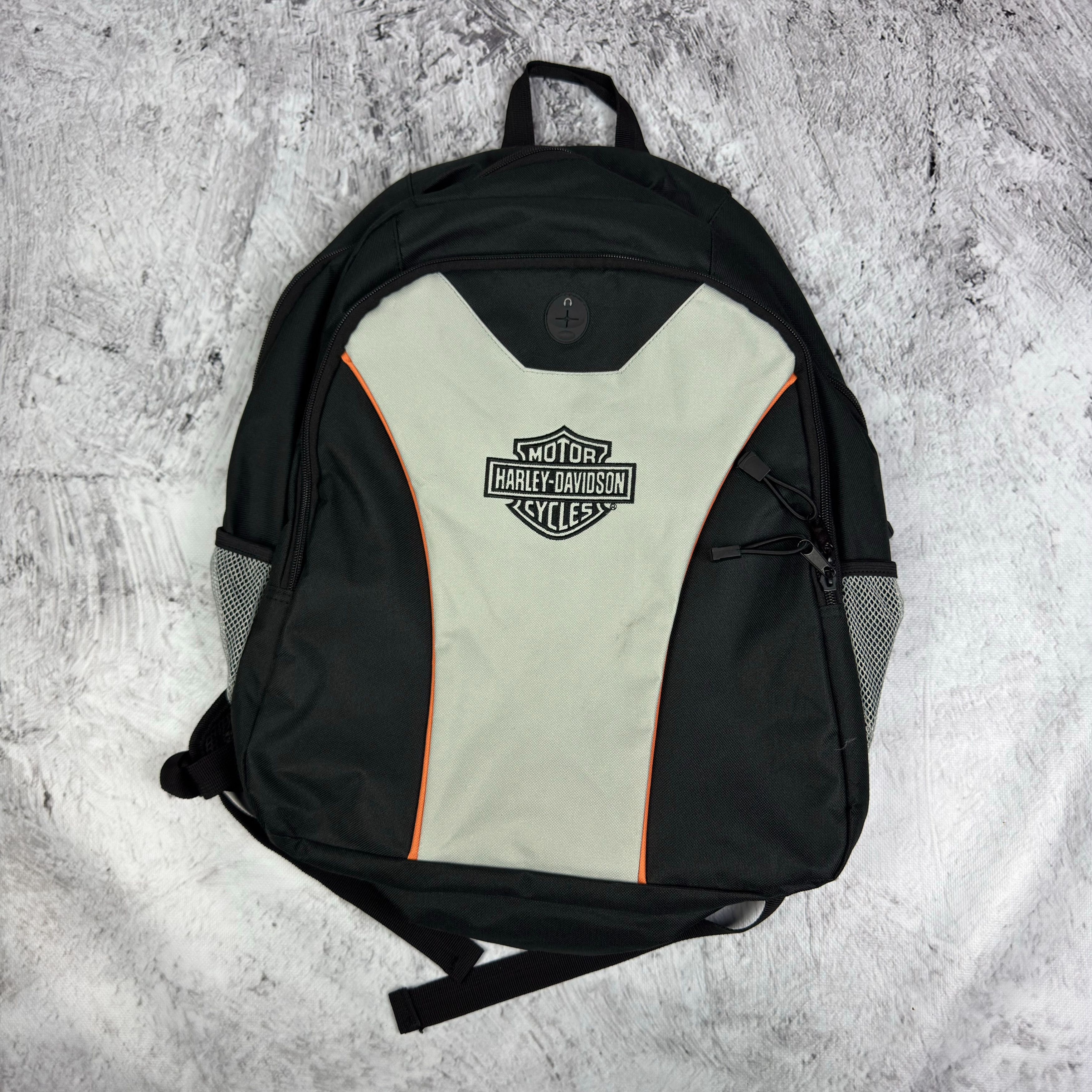 Harley Davidson Harley-Davidson Men Gray Black Adjustable Strap Backpack Bag Size ONE SIZE - 1 Thumbnail