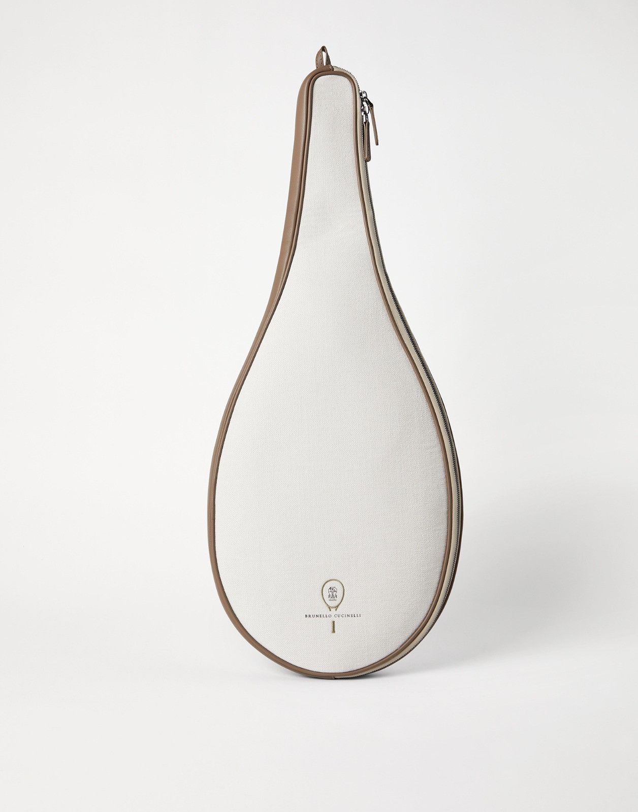 Brunello Cucinelli o1la1rc1a0326 Size: OS / Canvas Racket Holder in White Size ONE SIZE - 1 Thumbnail