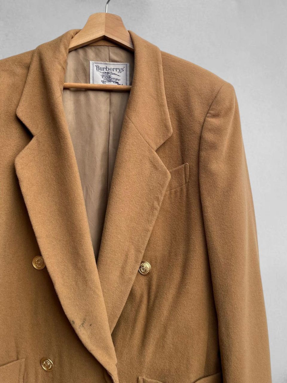 Burberry Vintage Burberrys Gold Tone Buttons Wool Jacket Size L / US 10 / IT 46 - 10 Thumbnail