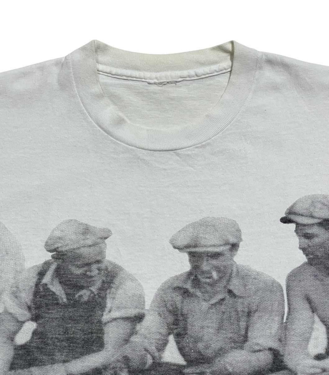 Emporio Armani Vintage 1991 Emporio Armani "Lunch atop a Skyscraper" Tee Size US XL / EU 56 / 4 - 5 Thumbnail