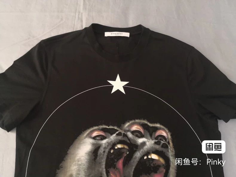 Givenchy Givenchy Monkey Head Short Sleeve, Double Monkey Head T-Sh Size US S / EU 44-46 / 1 - 2 Thumbnail