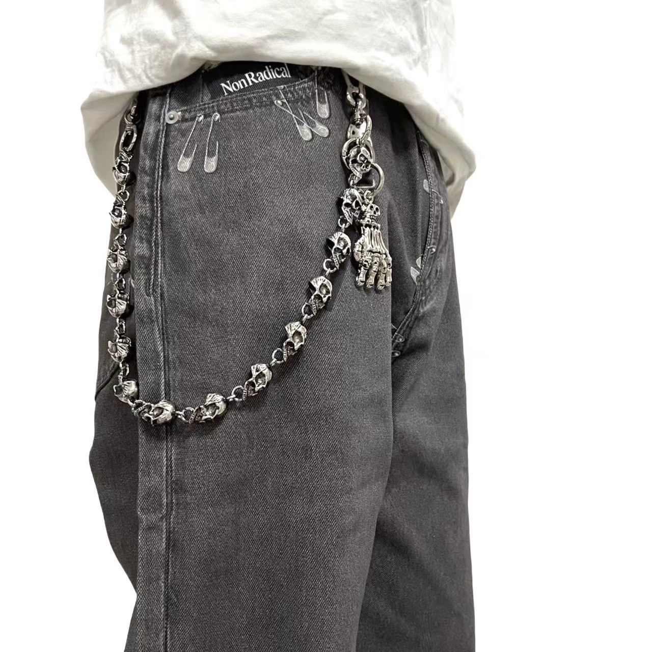 Vintage Retro hip-hop punk style jeans waist chain Size ONE SIZE - 1 Thumbnail