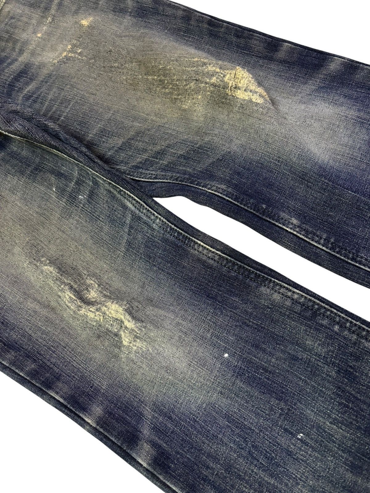 Edwin Vtg Edwin Japan 503 Distressed Jeans Size US 32 / EU 48 - 3 Thumbnail