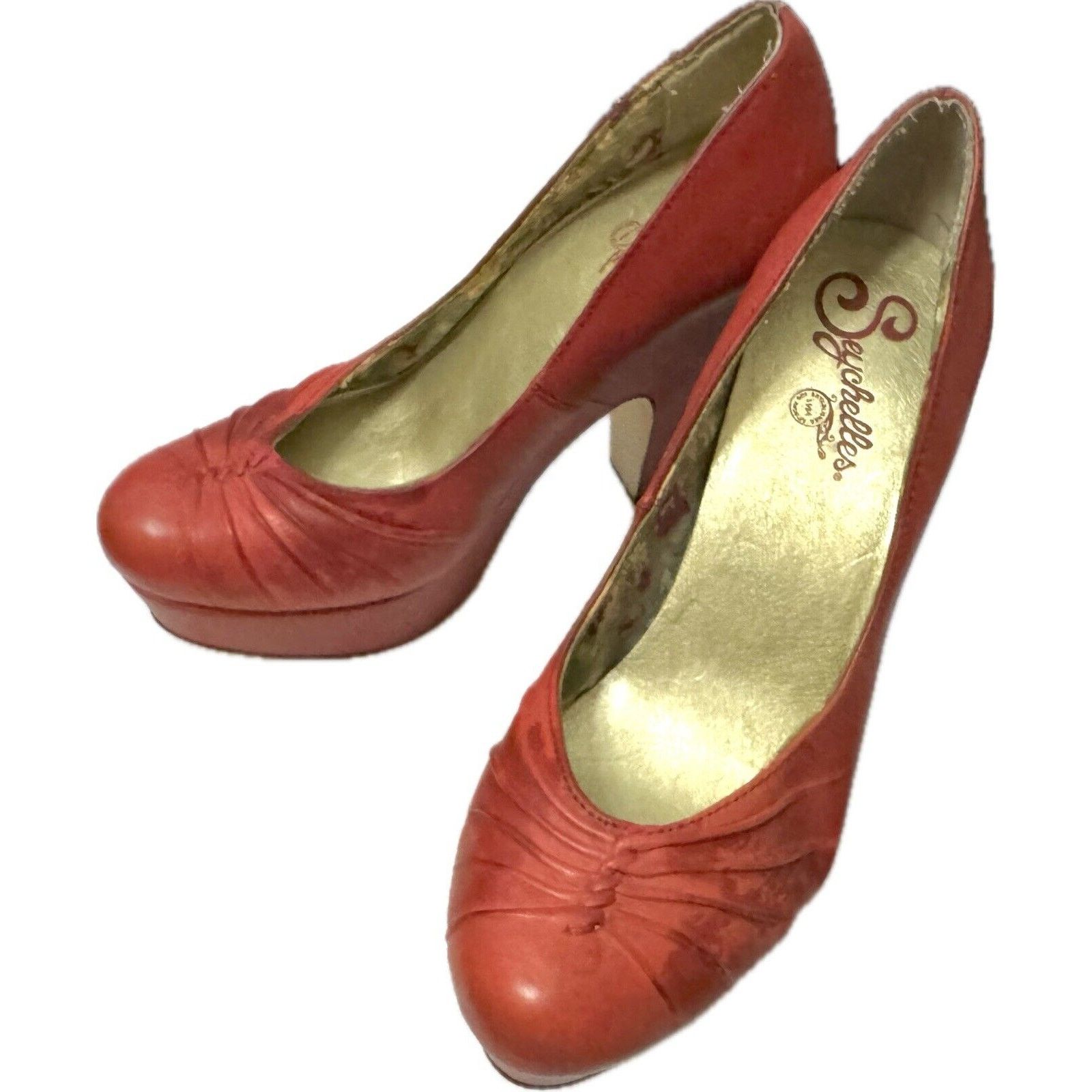 Seychelles Seychelles Women's Letter Press Pump in Red - Size 6 Size US 6 / IT 36 - 1 Thumbnail