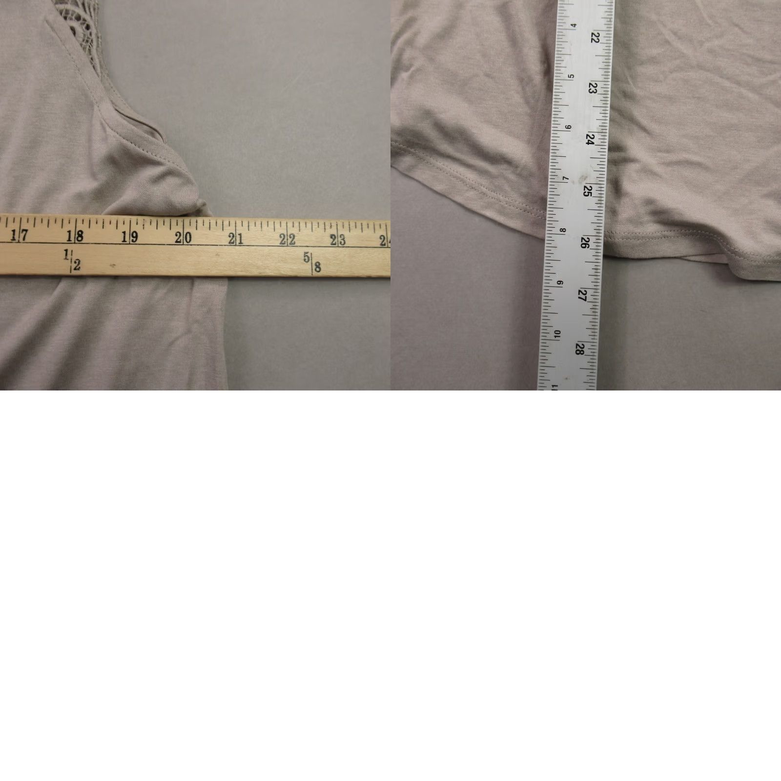 H&M H&M Shirt Womens XL Short Sleeve Crew Neck Pullover Lightweight Beige Top Size XL / US 12-14 / IT 48-50 - 8 Thumbnail