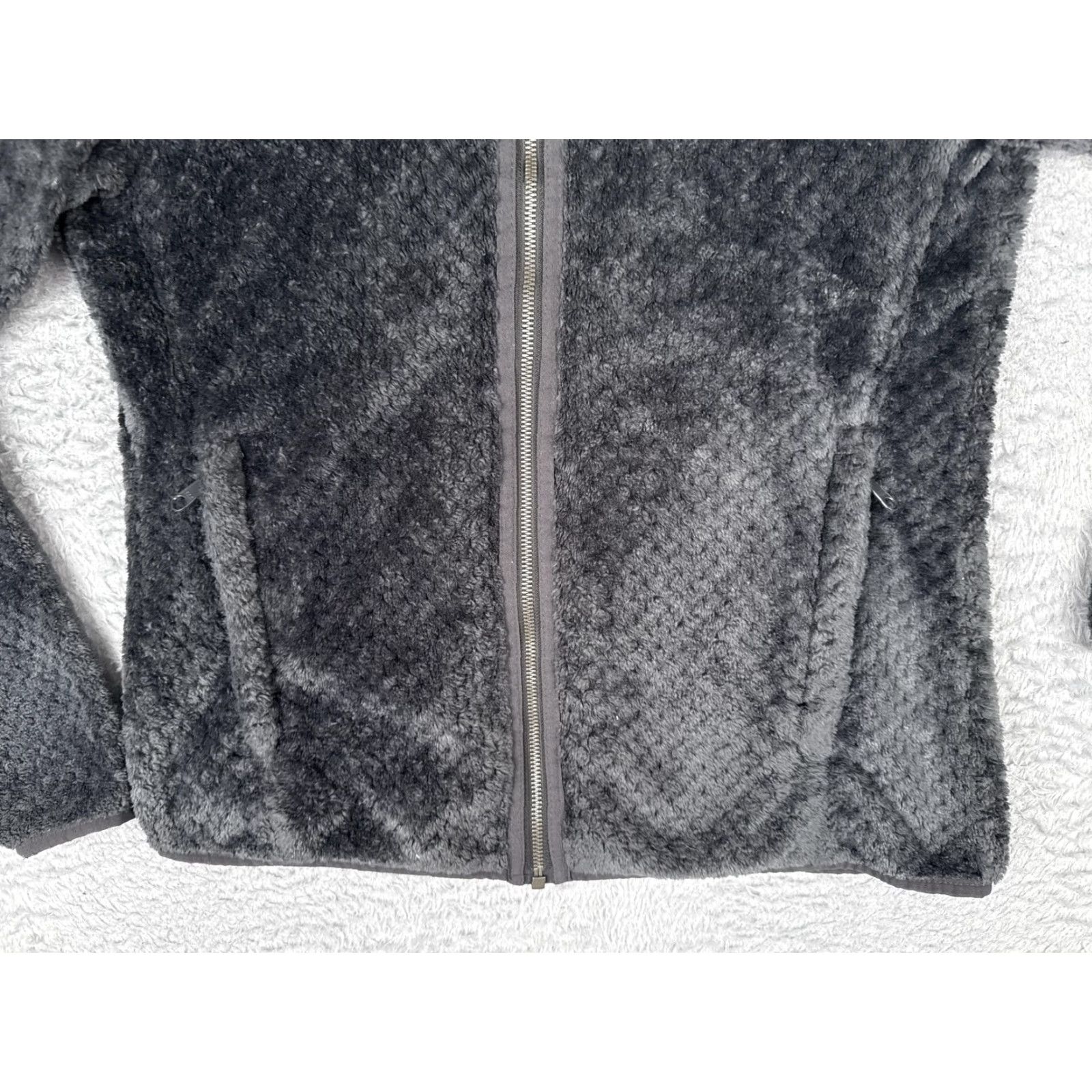 Vintage Columbia Jacket Womens M Gray High Pile Fleece Full Zip Fire Side II Sherpa Size M / US 6-8 / IT 42-44 - 5 Thumbnail