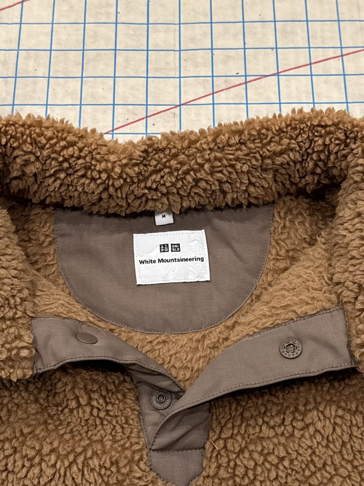 Uniqlo × White Mountaineering Uniqlo x White Mountaineering Snap Fleece Brown Size Medium Size US M / EU 48-50 / 2 - 5 Thumbnail