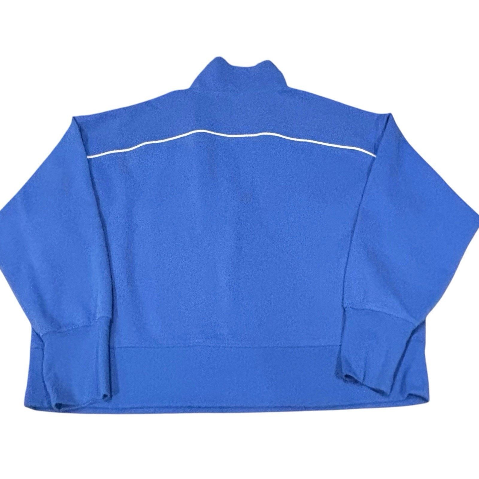 Old Navy Old Navy Active Dynamic Fleece 2X Half Zip Blue Sweatshirt Size XXL / US 16-18 / IT 52-54 - 4 Thumbnail