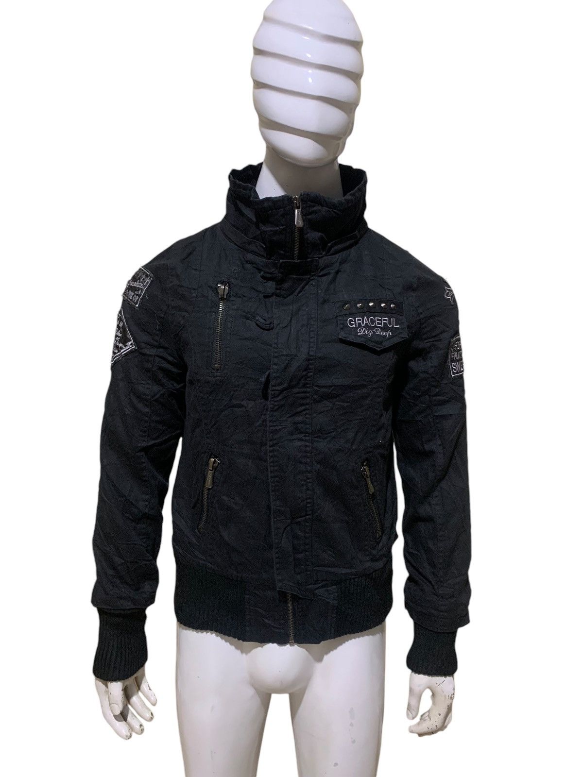 If Six Was Nine × Japanese Brand × Le Grande Bleu (L.G.B.) DigDeep cross embroidery patches punk rock jacket japan Size US M / EU 48-50 / 2 - 3 Thumbnail