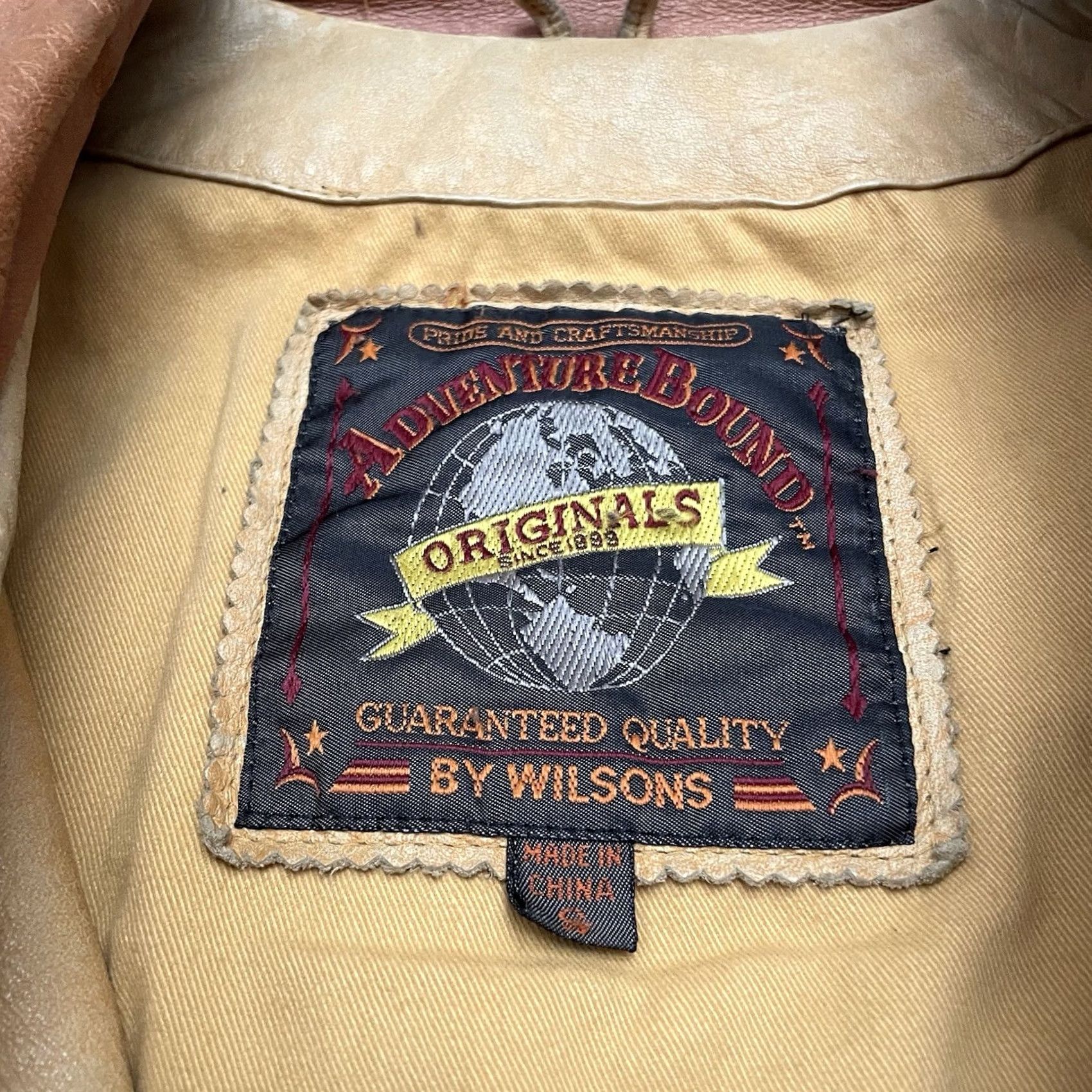 Vintage VINTAGE Wilsons Leather Jacket Military 90s Brown Chore Insulated Lined Mid-Length Zip Men S Regular Brown Size US S / EU 44-46 / 1 - 6 Thumbnail