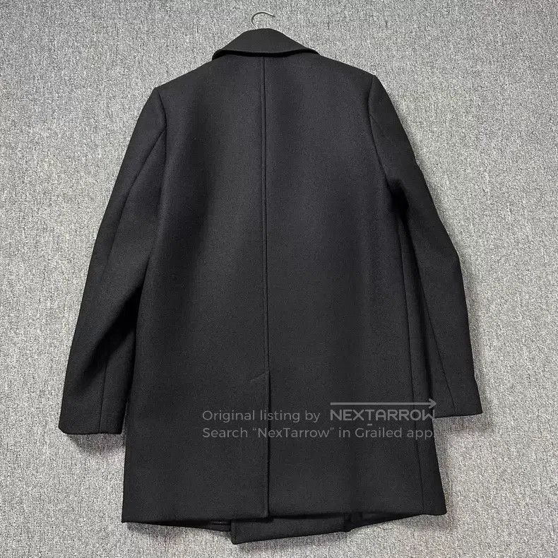 Saint Laurent Paris Saint Laurent Paris Black Double-breasted Silver扣Wool Grea Size US M / EU 48-50 / 2 - 3 Thumbnail