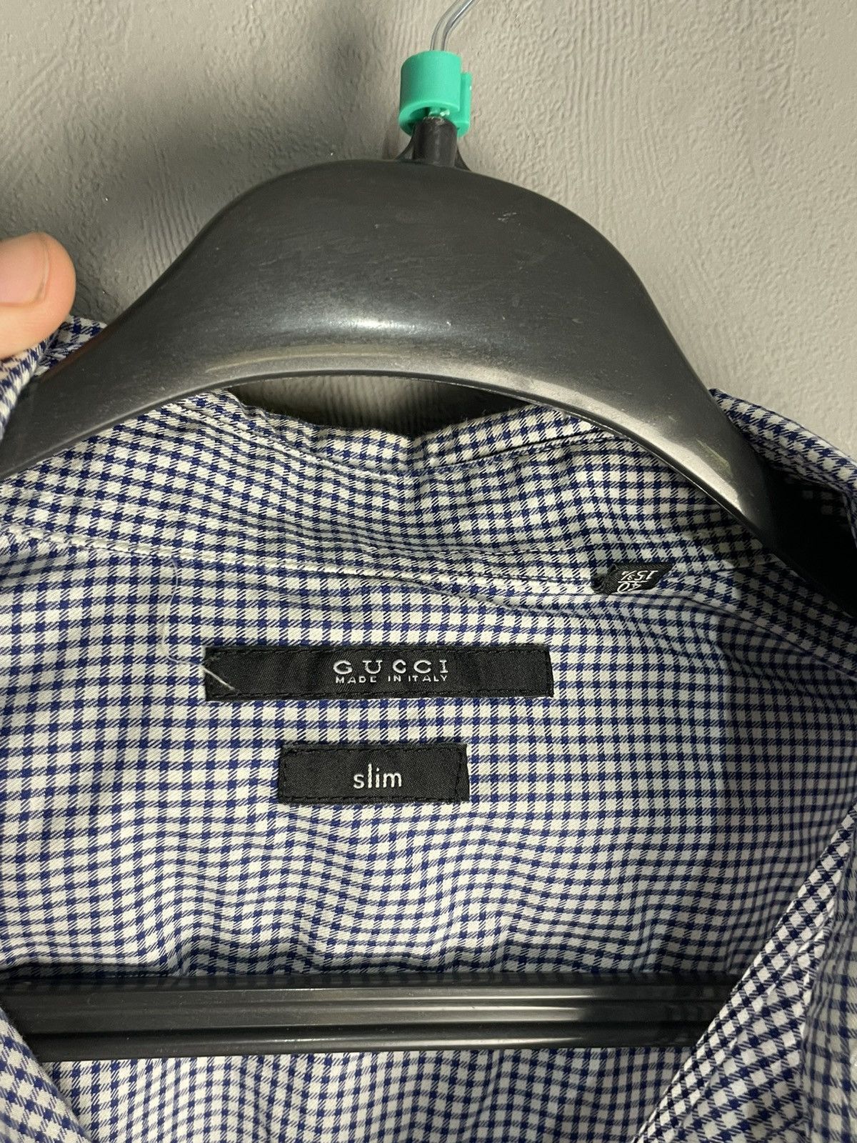 Gucci Gucci Plaid Check Formal Dress Slim Shirt Size US M / EU 48-50 / 2 - 5 Thumbnail